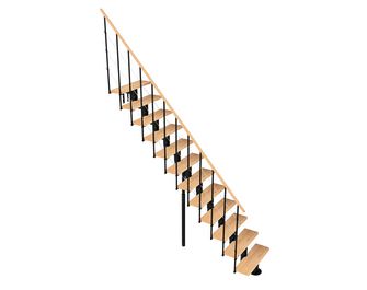 Echelle gain de place droit London 2 hêtre