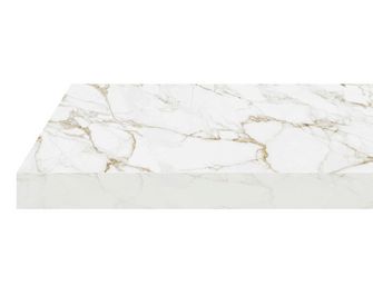 Plan de travail stratifié MARBRÉ CALACATTA sur-mesure  EP.20/28/38 MM