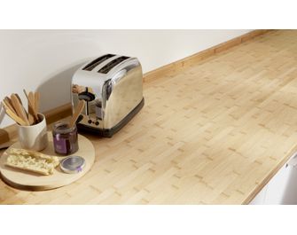 Plan de travail bambou lamellé 40mm