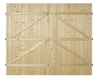 Porte de garage Bois battante