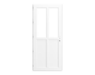 Porte d'entrée AMELIE 2 PVC Blanc 215 x 90 cm