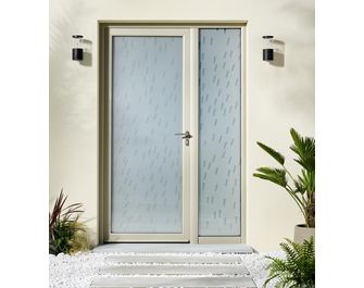 Porte d'entrée Adénora Aluminium avec vitrage Orgue sur-mesure