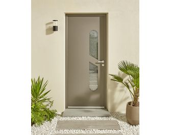 Porte d'entrée Angèle Aluminium poignée Iris