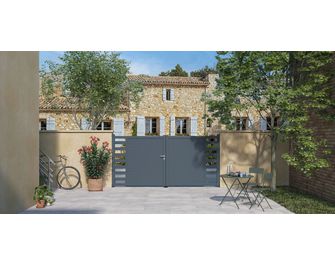 Portail battant aluminium ANDRIA