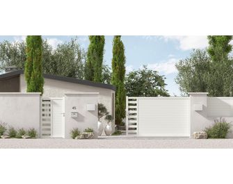 Portail coulissant aluminium ANDRIA sur-mesure
