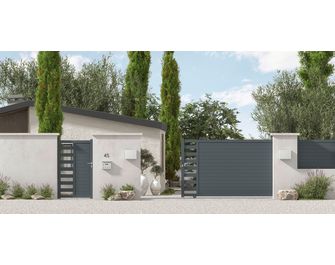 Portail coulissant aluminium ANDRIA