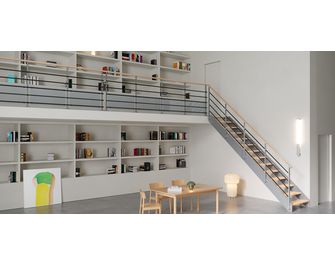 Escalier Estelle droit rampe Eva