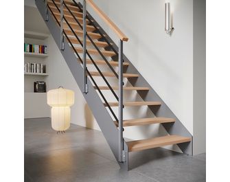 Escalier Estelle droit rampe Eva