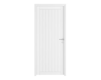 Bloc-porte thermique VERTICALE *** Laqué Blanc - Fin de chantier