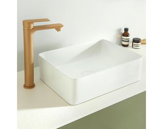 Vasque à poser porcelaine rectangle Gracile