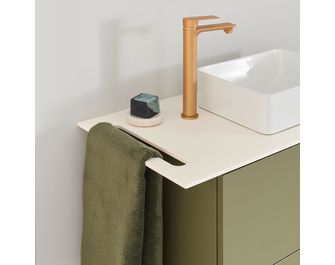 Meuble sous-vasque L.60 cm, 2 tiroirs, décor uni FORMEO