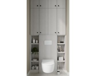 Meuble sous-vasque L.120 cm, 2 tiroirs, décor naturel FORMEO