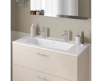 Plan vasque simple L.101 cm céramique FORMEO