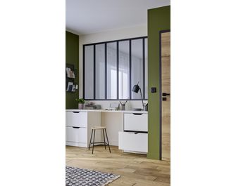 Kit verrière RHEA aluminium 6 vitrages transparents