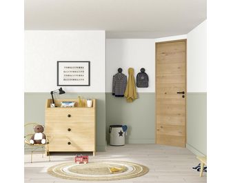 Bloc-porte acoustique NAIADE 2 fin de chantier chêne