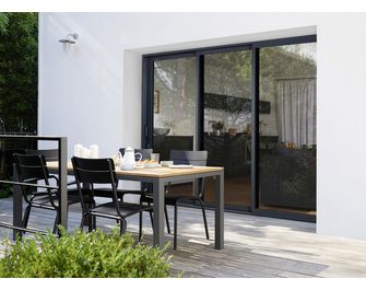 Baie coulissante Néva Aluminium couleur préférentielle sur-mesure