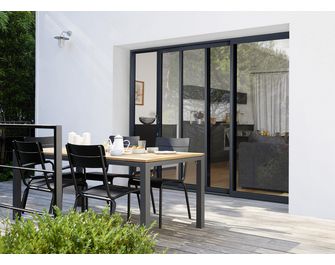 Baie coulissante Néva Aluminium couleur préférentielle sur-mesure