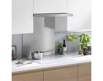 Fond de hotte inox anti-traces