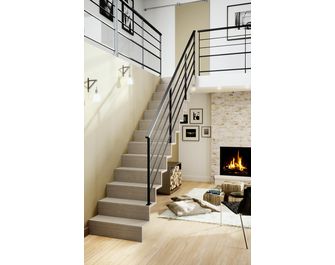 Escalier Jazz quart tournant palier rampe Fera