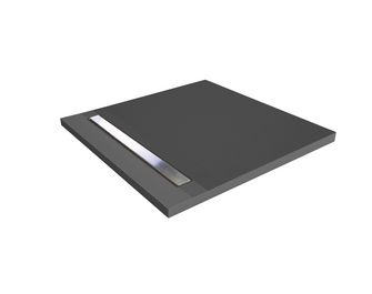 Receveur de douche carré à carreler LINEAL vidage horizontal