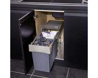 Poubelle pour tri sélectif 2x12L