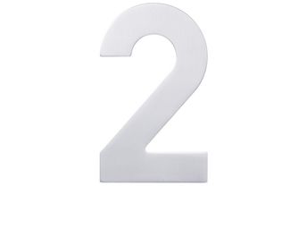 Numéros de rue droit Inox : 2