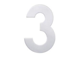 Numéros de rue droit Inox : 3
