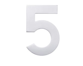 Numéros de rue droit Inox : 5