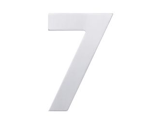Numéros de rue droit Inox : 7
