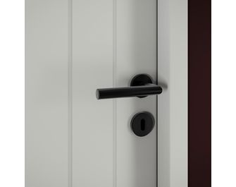 Bloc-porte thermique VERTICALE *** Laqué Blanc - Fin de chantier