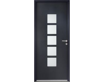 Porte d'entrée Loison Aluminium poignée Iris - Lapeyre