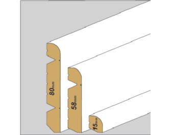 Plinthe 3en1 sol stratifié ACTUAL décor Chêne naturel