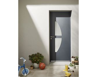 Porte d'entrée Moncelle Aluminium poignée Iris