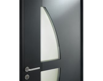 Porte d'entrée Moncelle Aluminium poignée Iris