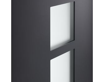 Porte d'entrée Loison Aluminium poignée Iris - Lapeyre