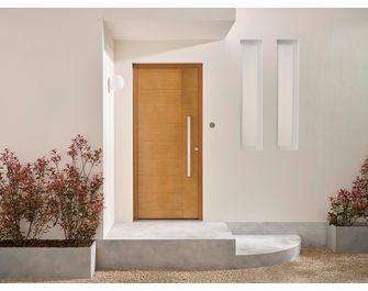 Porte d'entrée Alcinelle Chêne sur-mesure