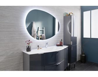 Miroir de salle de bains lumineux 120 cm GALILE