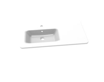 Plan vasque simple 90 cm résine FRIDA
