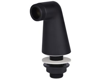 Paire de colonnettes noire non réglables filetage 15X21 mm