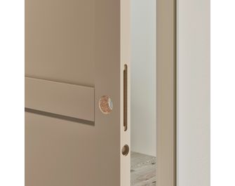 Porte coulissante ELEGANCE *** Laqué Blanc - avec serrure