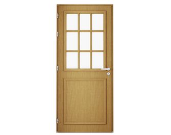 Porte d'entrée Anne-Perrine bois exotique sur-mesure