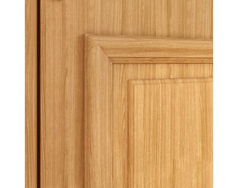 Porte d'entrée Anne-Perrine Chêne 6 carreaux avec barillet