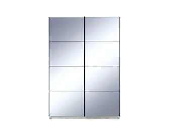 Armoire 2 portes miroir L.120/160 cm Pléiade