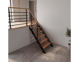 Escalier intérieur NEW YORK 2 droit de 4 à 6 marches Hêtre