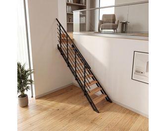 Escalier intérieur NEW YORK 2 droit de 8 à 10 marches Hêtre