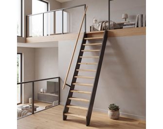Echelle bois gain de place Venise sur-mesure