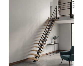 Escalier Elliot droit rampe Fera