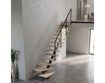 Escalier Elliot quart tournant bas rampe Evence