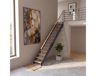 Escalier Estelle droit rampe Eva