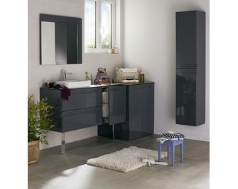 Lot de 2 pieds pour meuble de salle de bains INFINY / EDDA